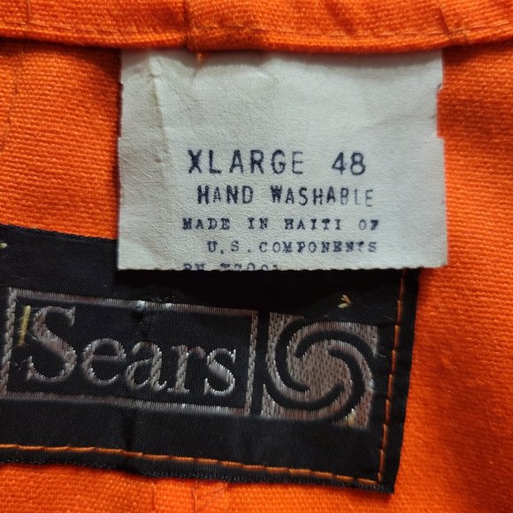 Vintage Sears Mens Hunting Vest Size XL - Picture 3 of 7